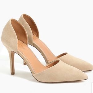 Jcrew Suede d'Orsay pumps
